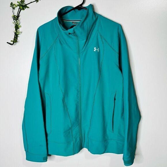 Under Armour Women's Long Sleeve Full Zip Pique Fabric Tracksuit Size XL - Picture 1 of 12